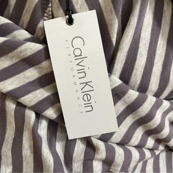 Calvin Klein Performance Gray/Yellow Striped Maxi Skirt Size Large NWT - Picture 9 of 12